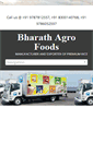 Mobile Screenshot of bharathagrofoods.com